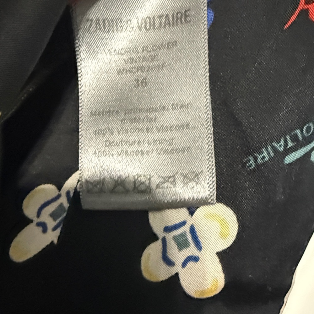 Zadig & Voltaire Vendrix Flower Print Jacket Size US Small (36) - Picture 8 of 9